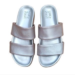 EUC Naturalizer Metallic Silver Amabella Sandals